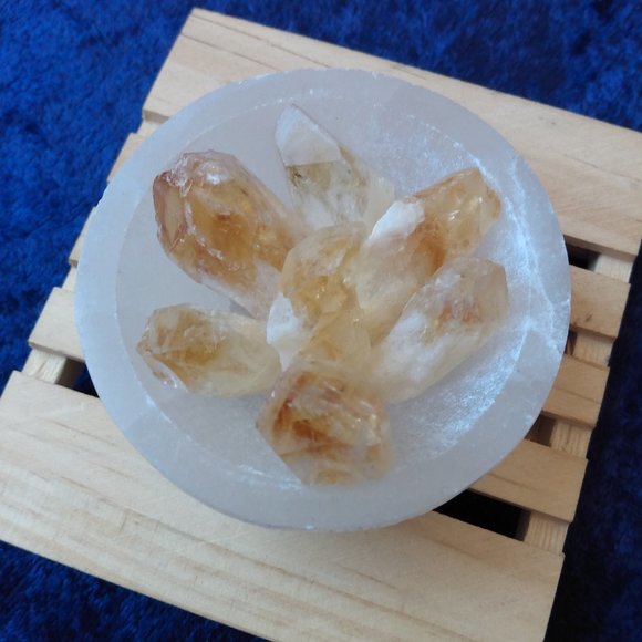 crystal Other - 7 ✨Citrine SkeLetal Quartz Points✨☀️ HiMALAYAN Tibetan GEM Stone MEDiTATiON Set⭐
